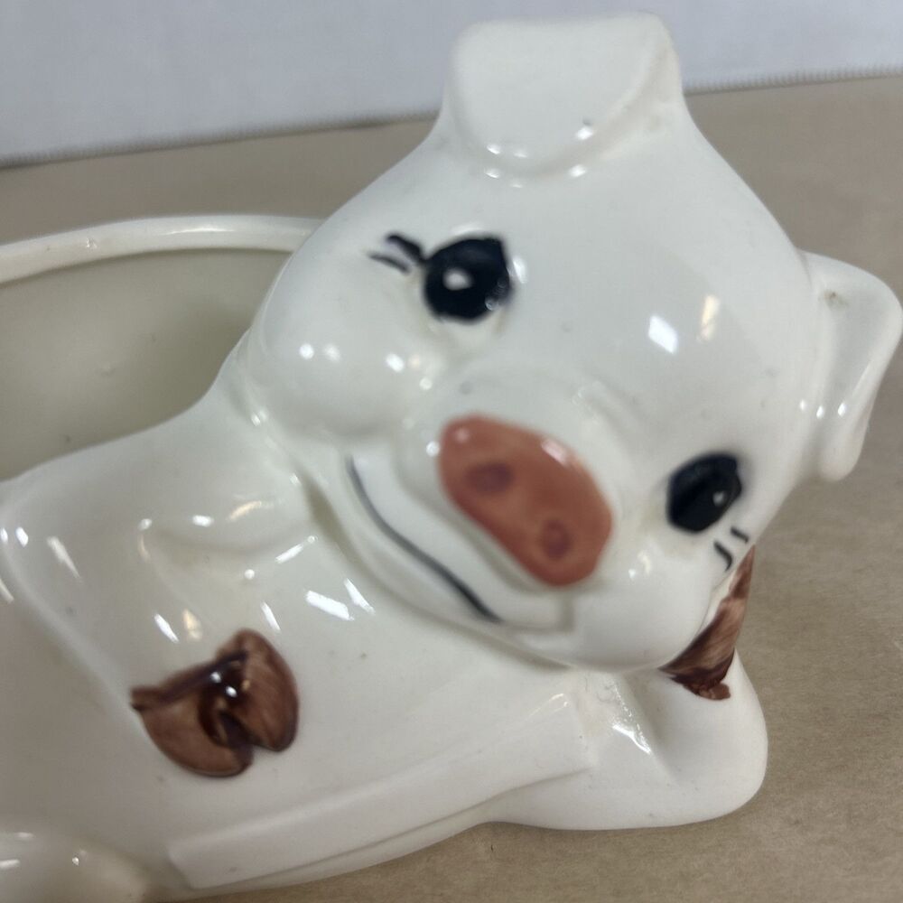 Retro Ceramic Pig Sponge Holder for Kitchen Sink Vintage Piggy Grannycore - Picture 2 of 15
